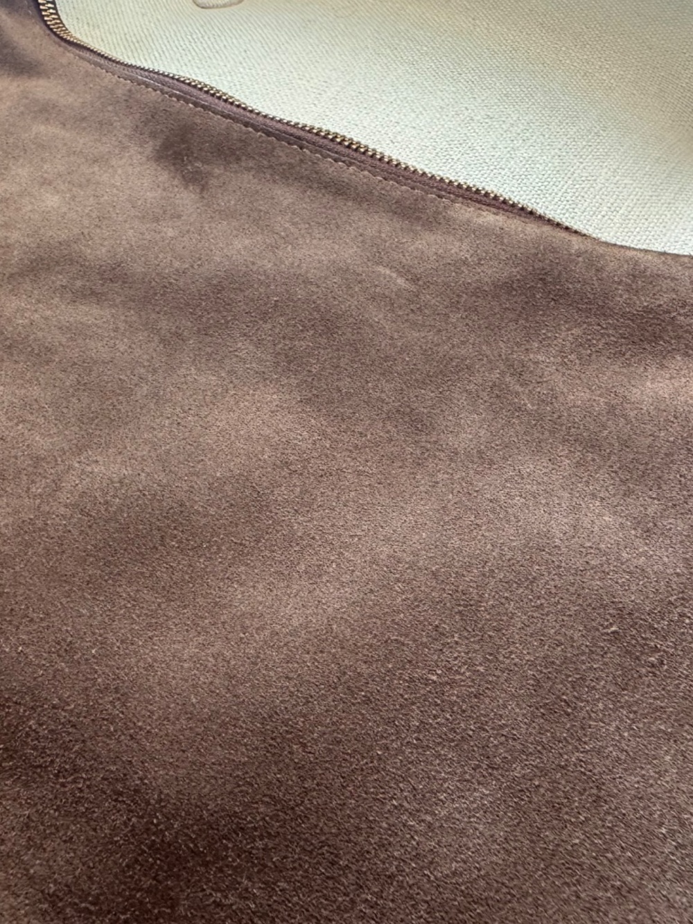 ARKET Curved Suede Shoulder Bag | Chocolate Brown | Like New - Picture 15 of 15